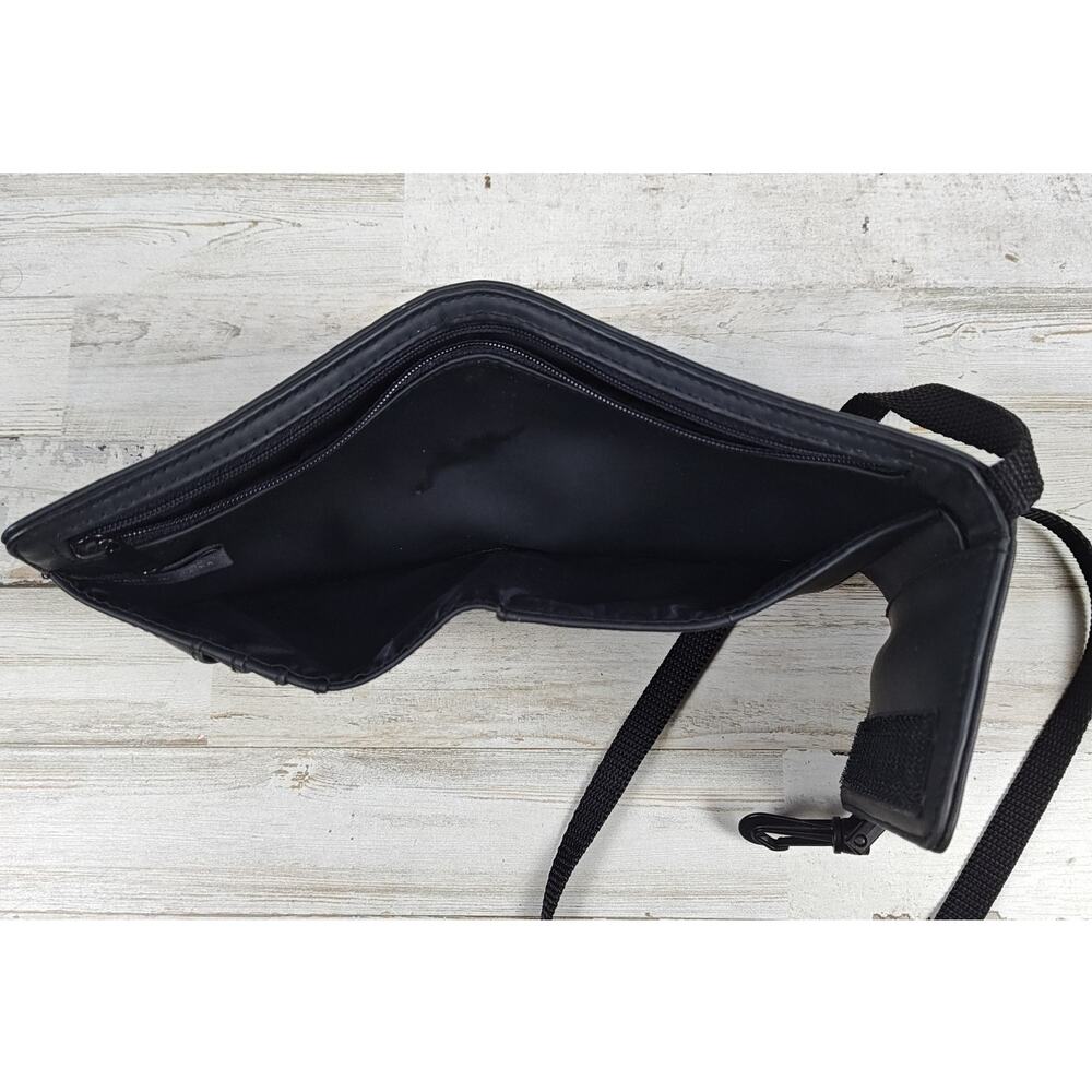 VTG RALPH LAUREN POLO SPORT Mini Crossbody Bag Black w/R67L On Flap 90s-Y2K - Picture 4 of 11